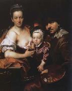 Johann kupetzky Portrait of the Artist with his Wife and Son France oil painting artist